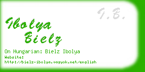 ibolya bielz business card